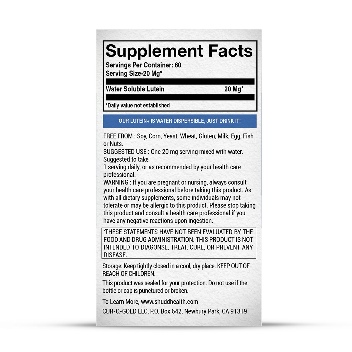 DRINKABLE NANO LUTEIN + - Image 4