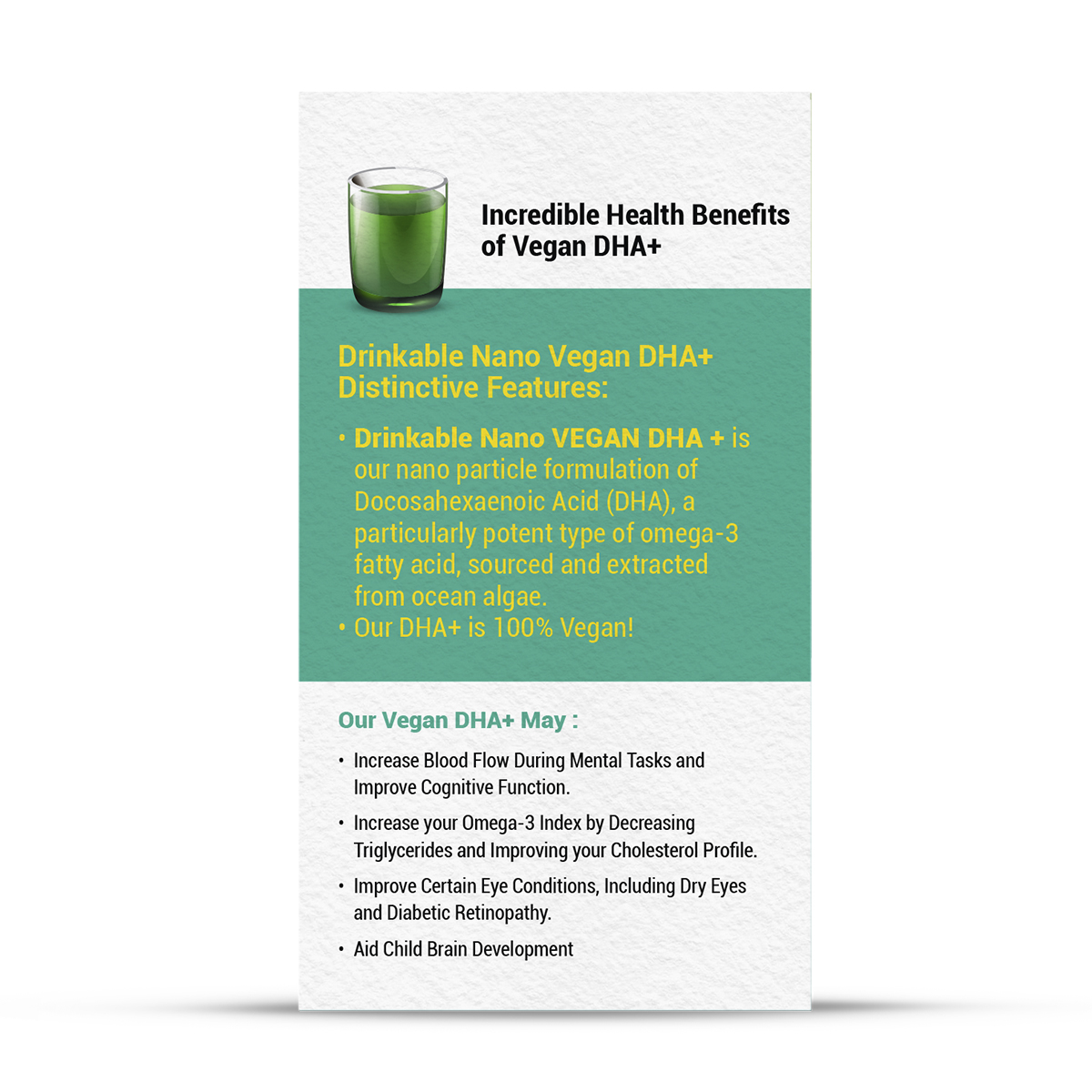 DRINKABLE NANO VEGAN DHA + - Image 3