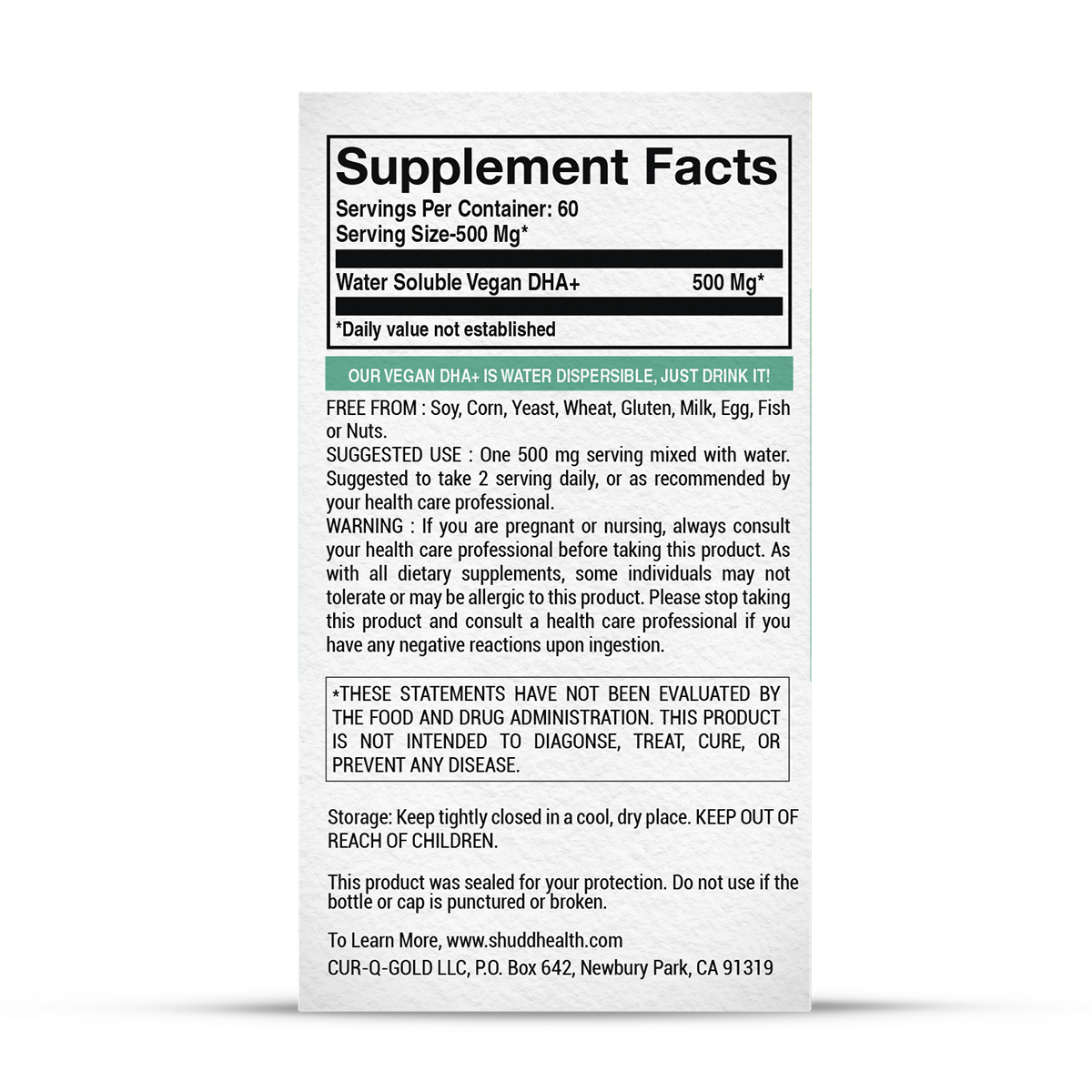 DRINKABLE NANO VEGAN DHA + - Image 4